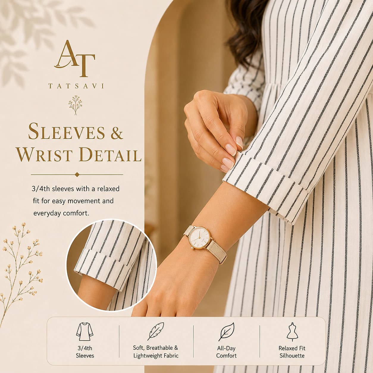 White Tiered Top — sleeve detail