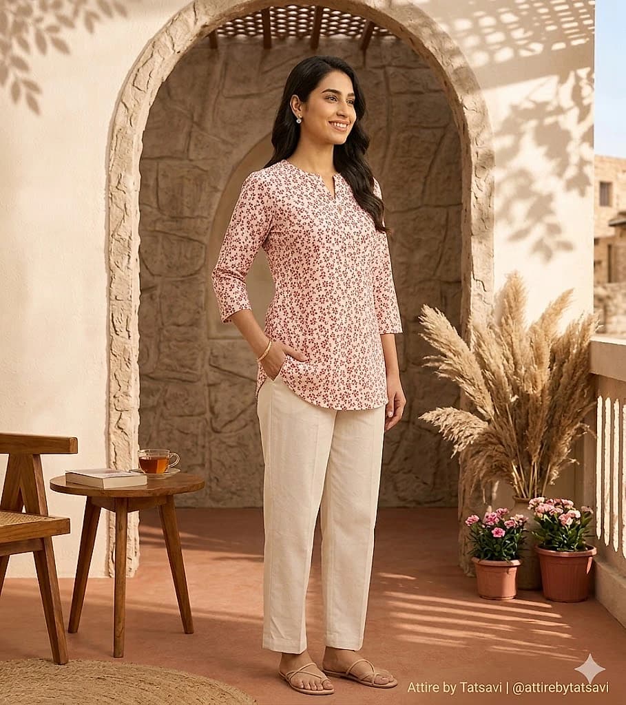 Blush Floral Kurti