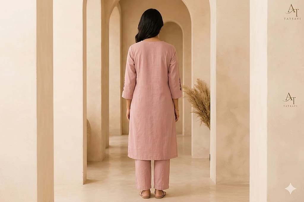 Blush Pink Co-ord Set — back